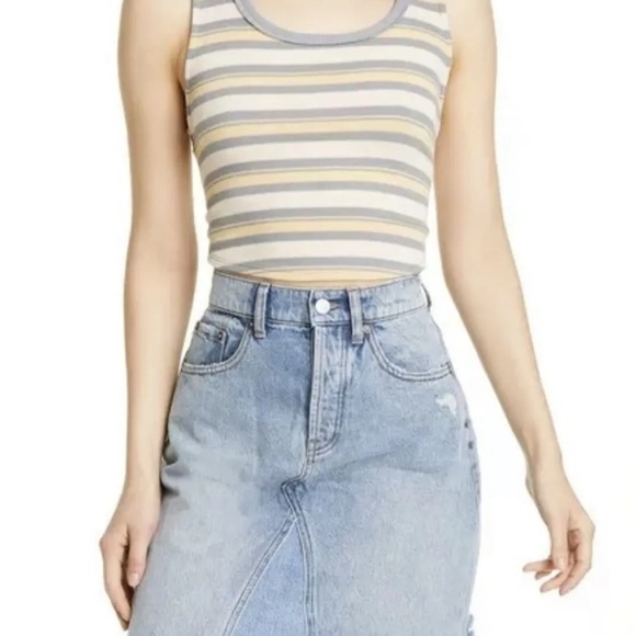 We the Free Going Rogue Tidal Wave Denim Skirt - Picture 2 of 5